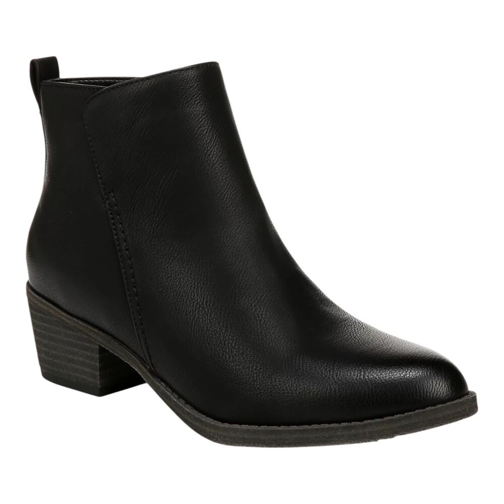 Naturalizer Women's Zaylee Classic Block Heel Booties Black Size 8